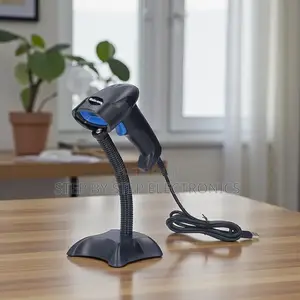 Usb Handheld Laser Barcode Scanner With Stand Easy Plug and Play Setup