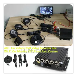 4ch Car DVR Video Recorder Kit With 7" Monitor 4 Night Visioncameras