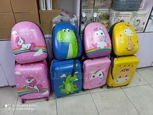 2 in 1kids Trolley Suitcase With Backpack Cartoon