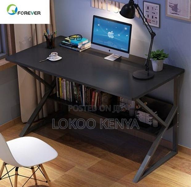 Office Desk; 1.2 M Generic Rectangular Metal Framed Desk Top