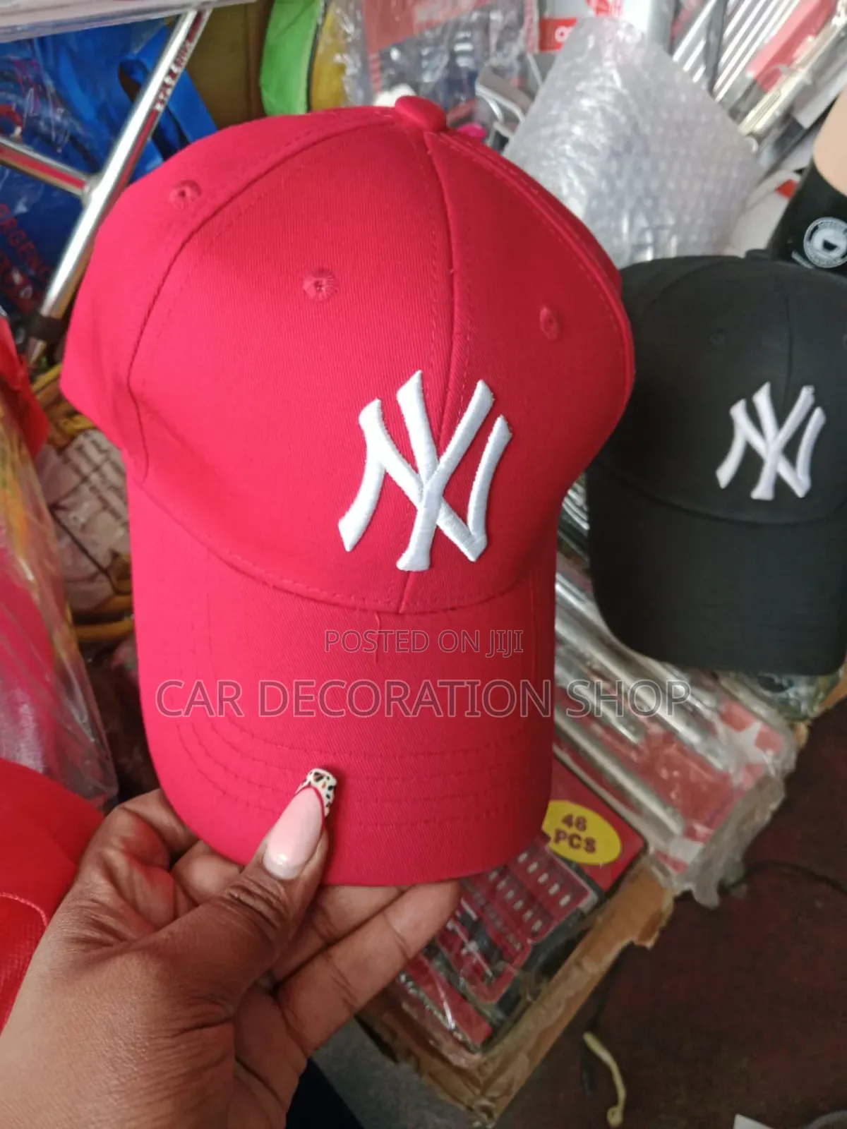 Baseball Cap Essential Ny Red,Black Caps
