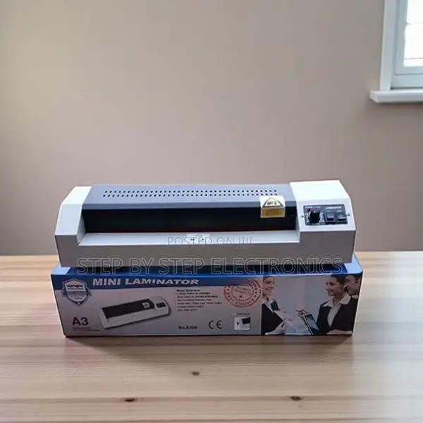 A3 A4 Heavy Duty Laminator Metallic Body Silicon Roller Design