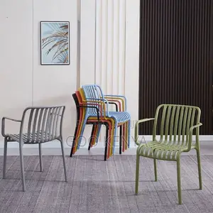 Home Chair; Comfortable Colorful Chair With Armrest for Home or Garden