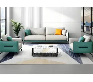 Office Sofa; Contemporary Visitor Sofa — Leather Upholstery for Office