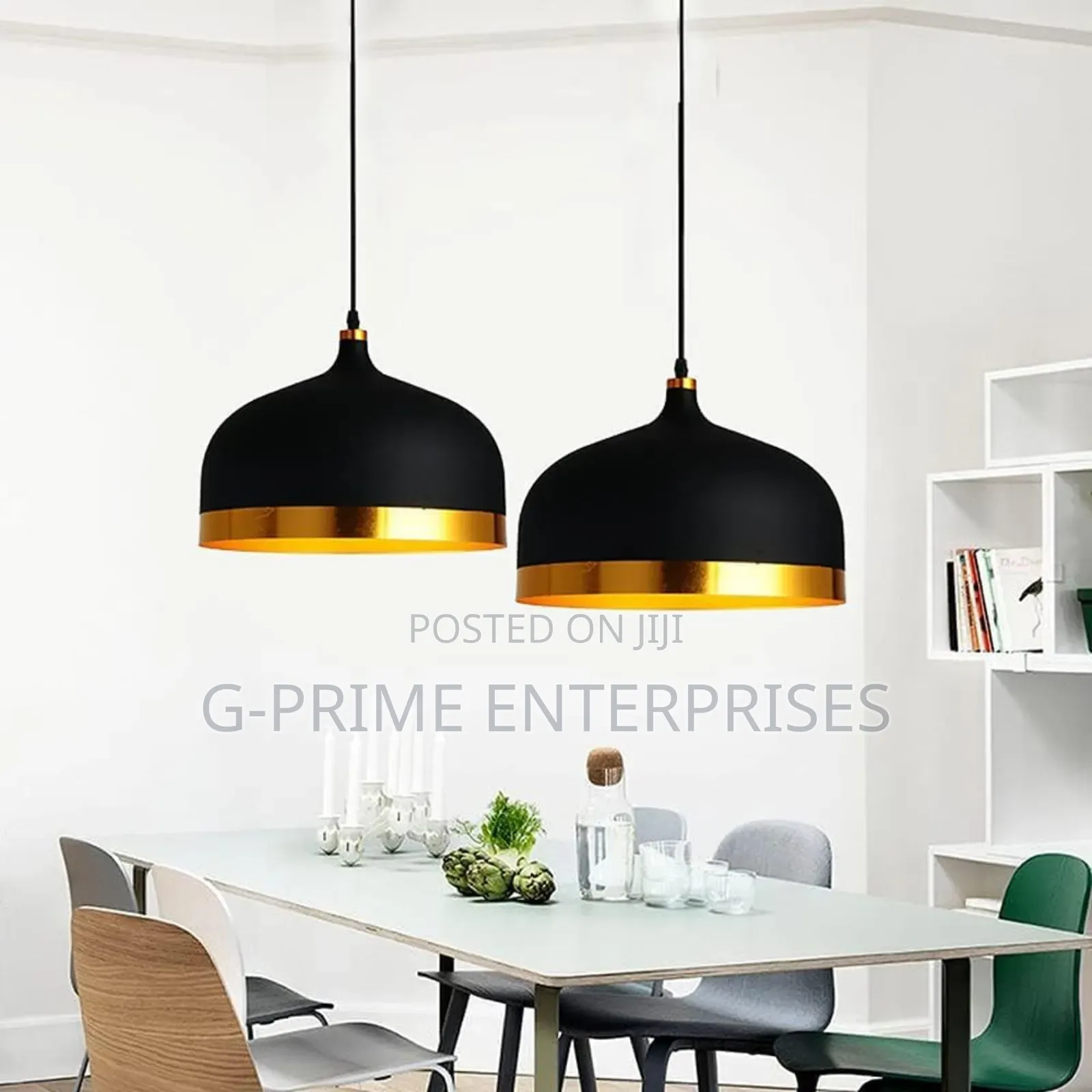 Gold Lining Pendant Light Lamp