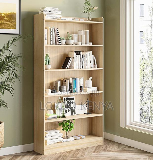 Rack; Open 5 Tier Wooden Files, Books Office Storage Rack