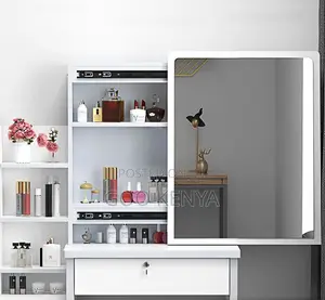 Home Dressing Mirror; Vanity Table Set — Adjustable Sliding Mirror