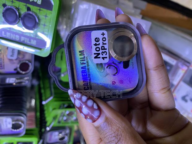 Bkee Camera Lens Protector for Redmi Note 13 Pro Plus Ring Metal-Gold - thumbnail 3