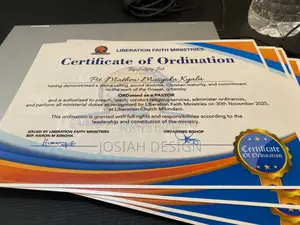 Certificate Printing Services in Mombasa