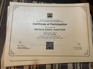 Certificate Printing Services in Mombasa