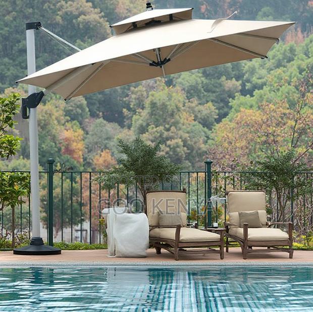 Home Sun Umbrella; Big Outdoor Shade Parasol for Courtyard or Patio