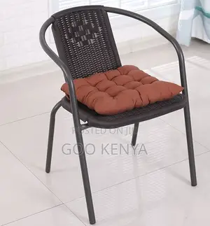 Home Chair; Durable Plastic Rattan Armchair for Indoor/Outdoor Spaces