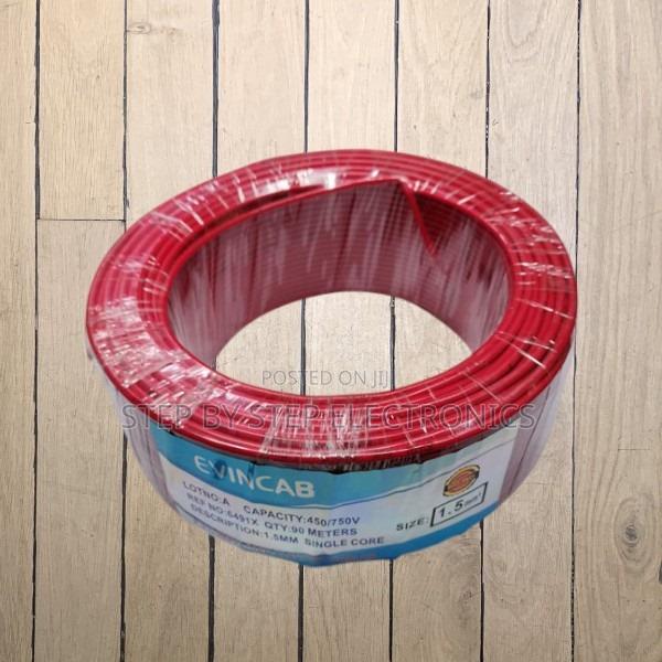 Evin Easy Install Red 2.5mm 90m Flexible PVC Wiring Electrical Cable