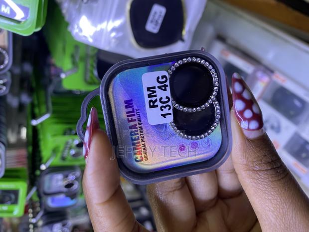 Mikeea Tempered Glass Camera Lens Protector for Redmi 13c 4g Glitter - thumbnail 3