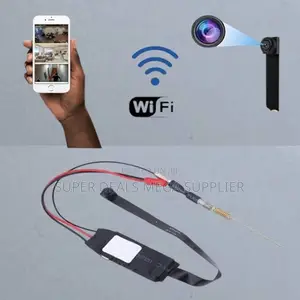 Mini Pin Hole Baby Monitor Camera With Built in Ir Leds and Wifi View