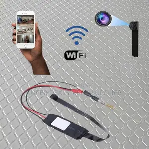 Mini Pin Hole Nanny Cam Wireless Wifi Camera With Dustproof Housing