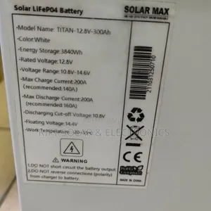 High Quality Solarmax 300ah - 12v Lithium Ion Solar Battery