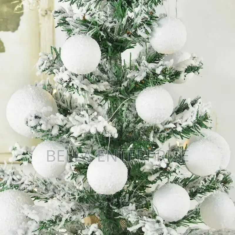 White Christmas Balls