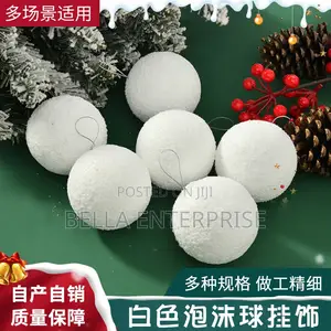 White Christmas Balls