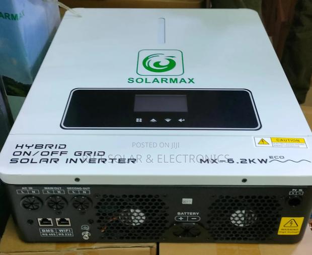 6.2kva - 48v Solarmax Hybrid Inverter 450 VDC - 100a Charging Current - thumbnail 2