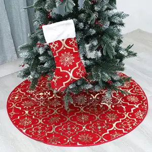 Premium Quality Christmas Tree Skirt and Socks Set