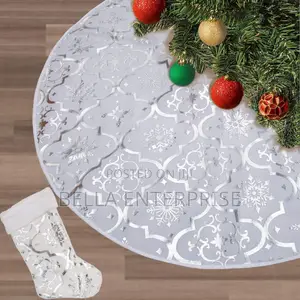 Premium Quality Christmas Tree Skirt and Socks Set