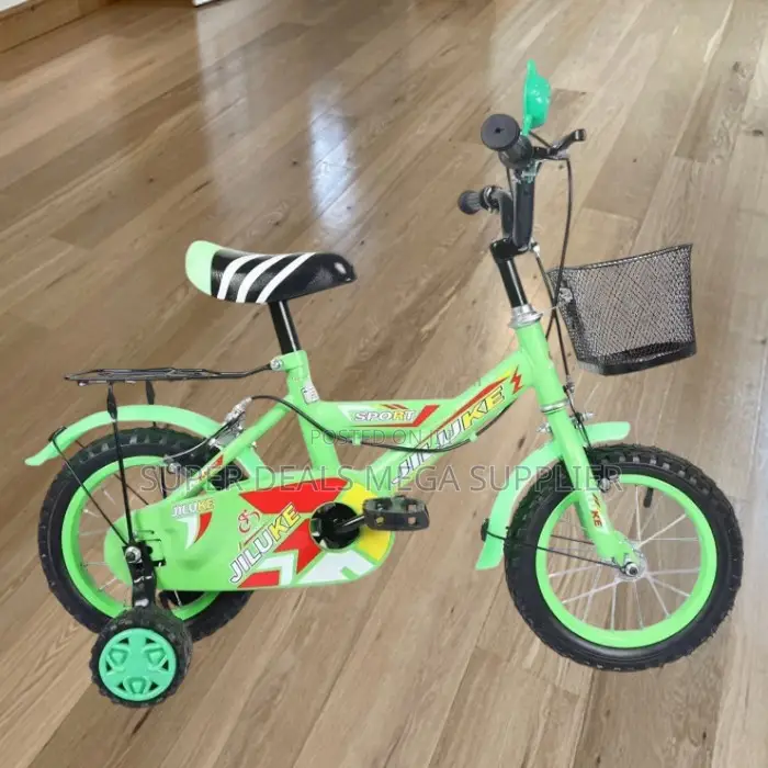 12,14,16 Inch 2-11 Years Kids Fun Bike With Basket and Sturdy Frame