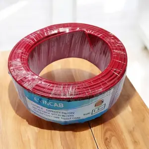 Evin Red 2.5mm 90m Heavy Duty PVC Insulated Long Life Electrical Cable
