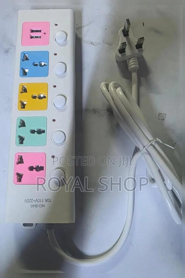 5 Way Extension With Usb - main view