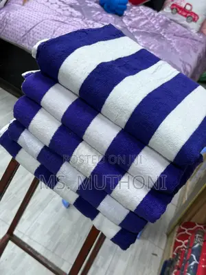 Cabana Stripe Beach Towels (Size: 90cm by 180cm)
