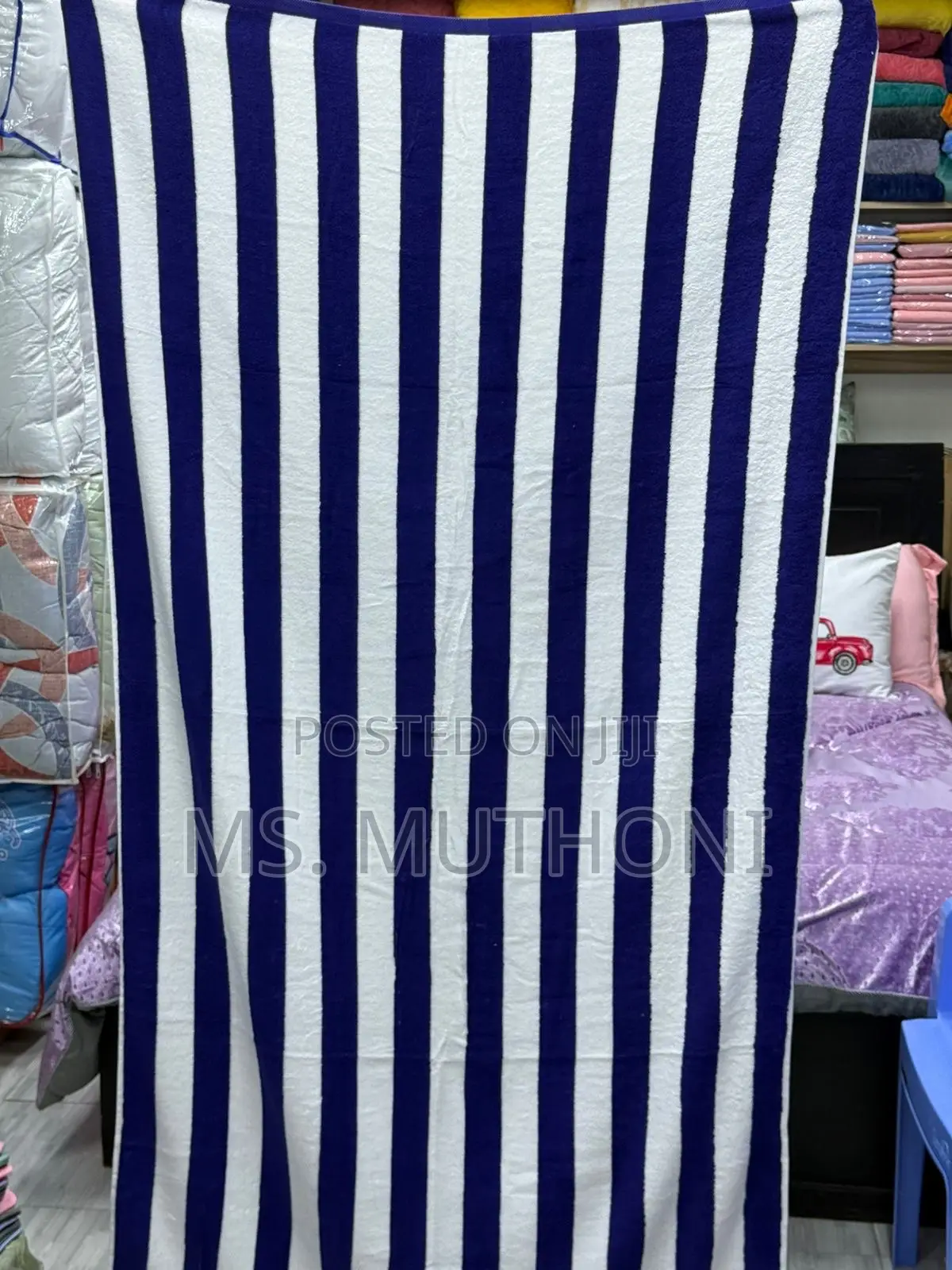 Cabana Stripe Beach Towels (Size: 90cm by 180cm)