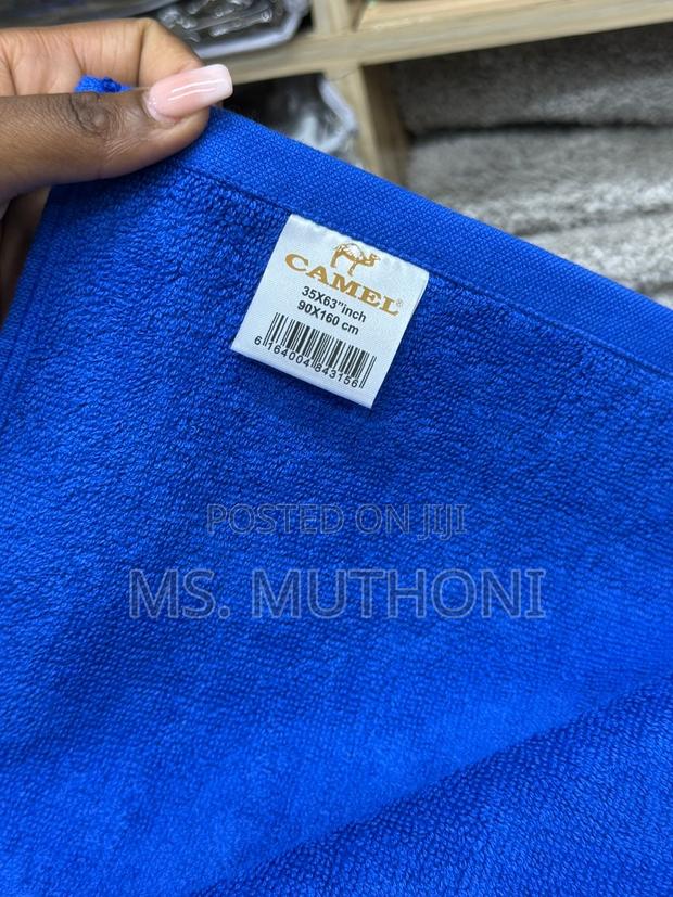 Ultra-Soft, Highly Absorbent, and Durable. Blue Large Towels - thumbnail 5