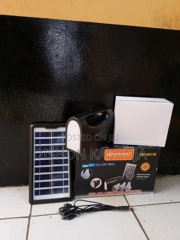 Portable Solar Home Light System. Solar System - main view