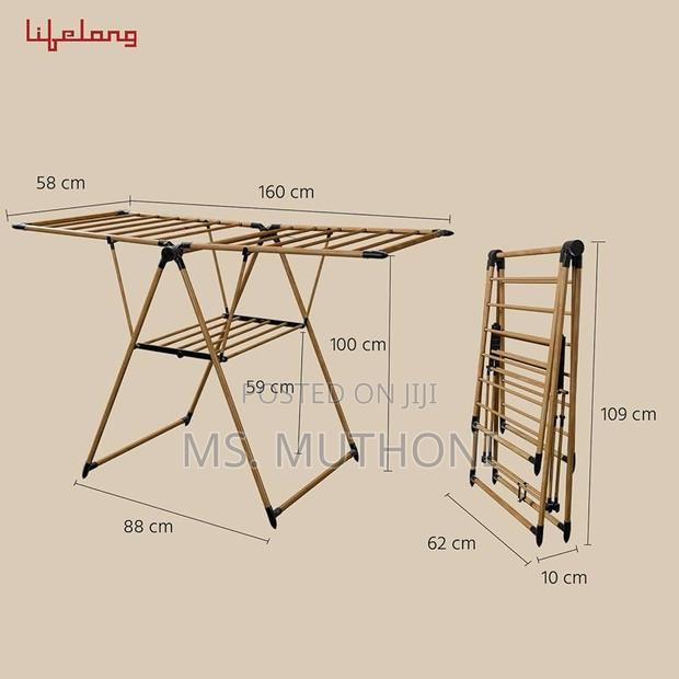 Medium Duty , Foldable Clothes Drying Rack - thumbnail 5