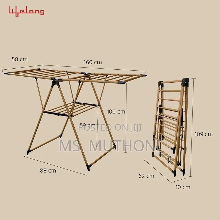 Medium Duty , Foldable Clothes Drying Rack