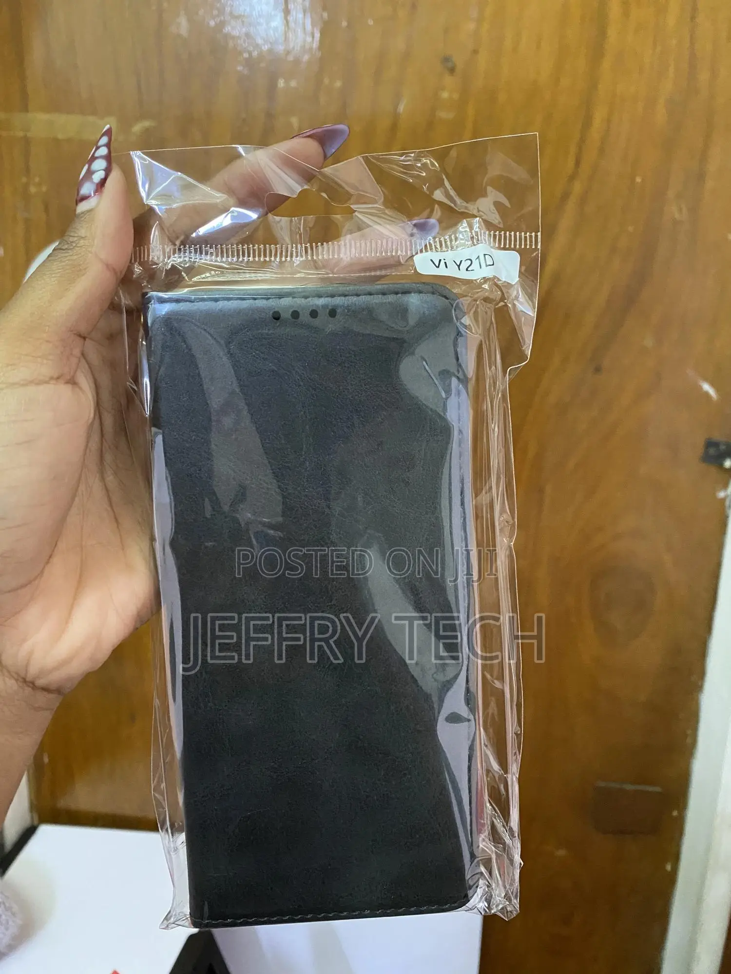 Baili Vivo Y21d Flip Leather Wallet Cover With Card Slots