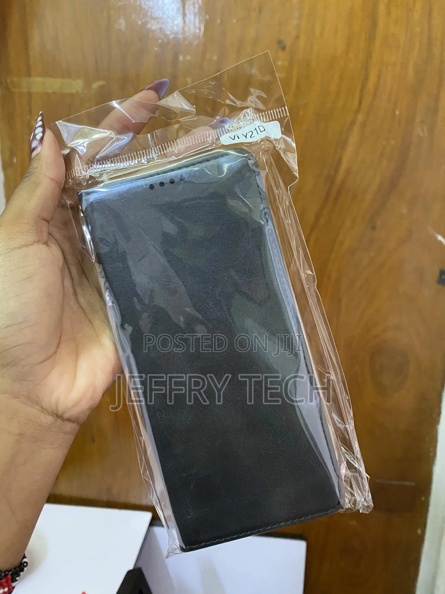 Baili Vivo Y21d Flip Leather Wallet Cover With Card Slots
