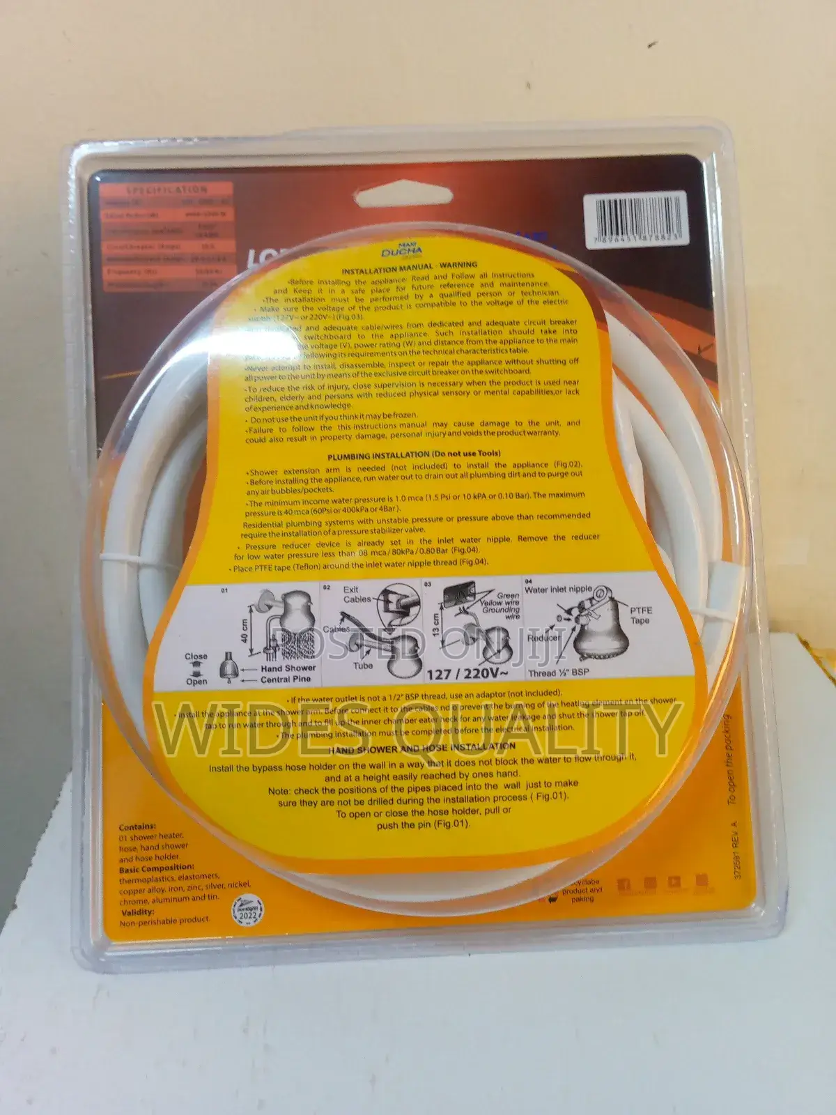 Lorenzetti Maxi Ducha Ultra Instant Shower Head.