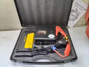 Portable Lithium Car Jump Starter Kit With an Air Compressor,