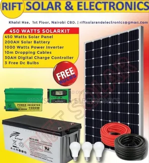 450 Watts Rift Solar Special Full Package - 1000 Watts Inverter