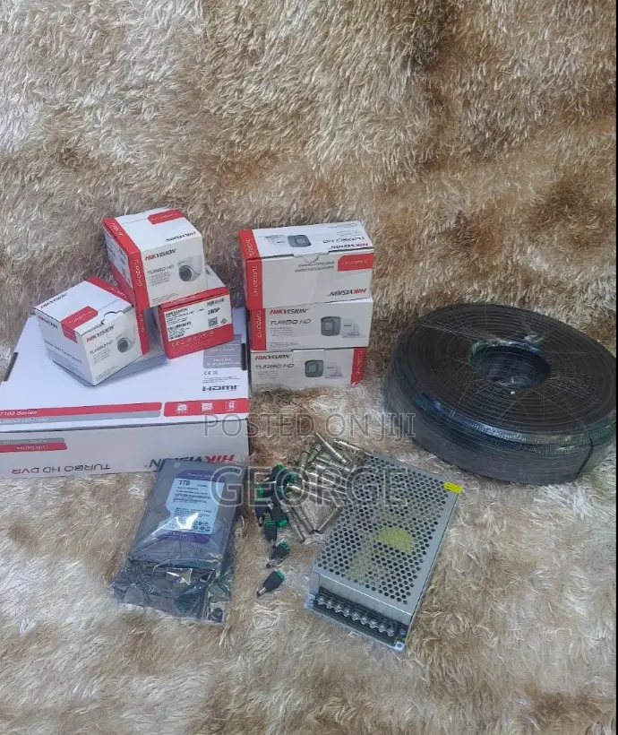 Hikvision Full Hd CCTV Camera Kit 6 Cameras 500gb Hard Disk and DVR
