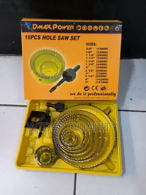 Dmax Power 16-Piece Hole Saw Set.