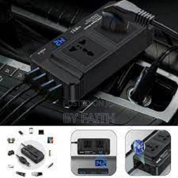 High Power Bygd 12v Dc to 220v Ac Car Inverter With Display