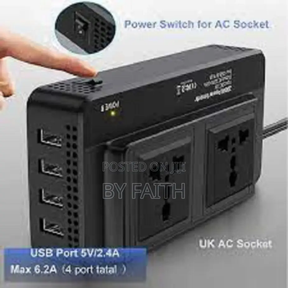 200w Portable Power Car Inverter Peak