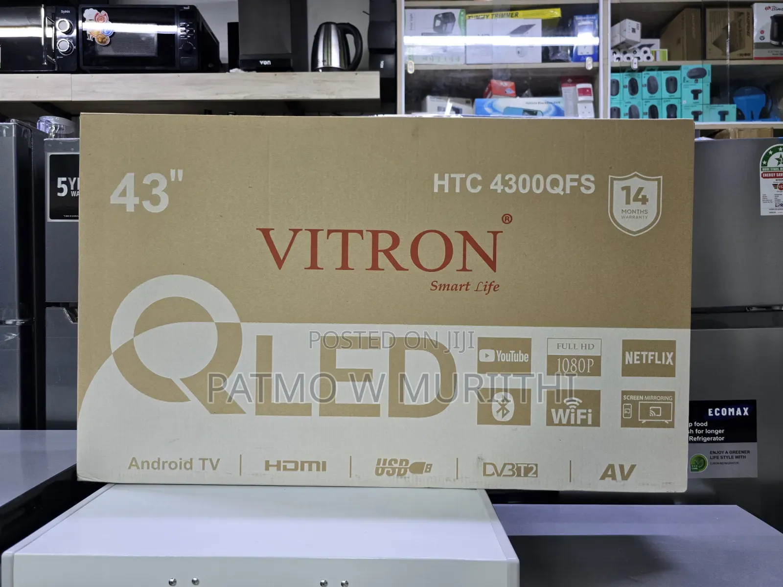 Vitron 43inch Tv Qled Bt Youtube Facebook Netflix