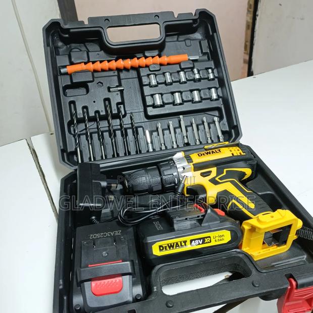 Dewalt 48v Cordless Drill With Bits - thumbnail 2