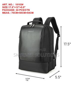 Omaya Leather Executive Backpack - main view