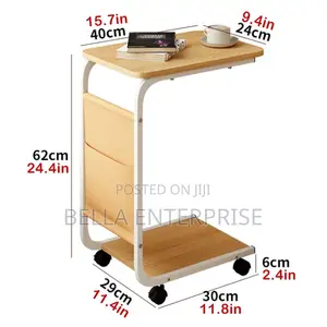 New Arrival2 Layer Trolley Side Table With Matching Insert Pocket