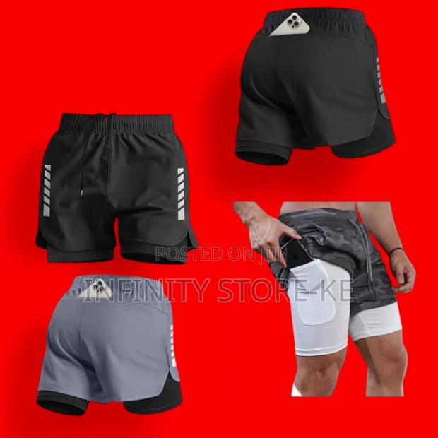 Mens Gym Short 2 In1