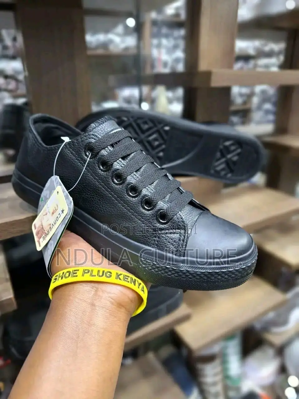 Leather Converse
